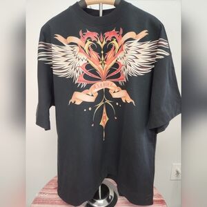 Ankaoke Oversize Love Wing Unisex Tee Mens Size M NWOT
